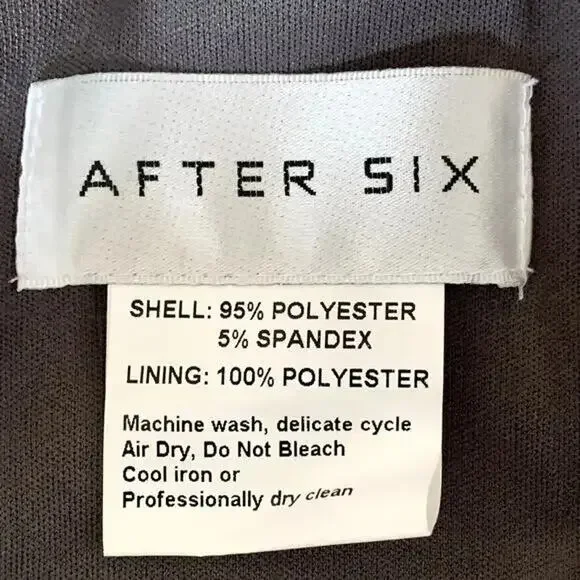 NWT After Six One Shoulder Spaghetti Strap Velvet Maxi Gown Dress 14 Caviar Gray - Picture 9 of 15